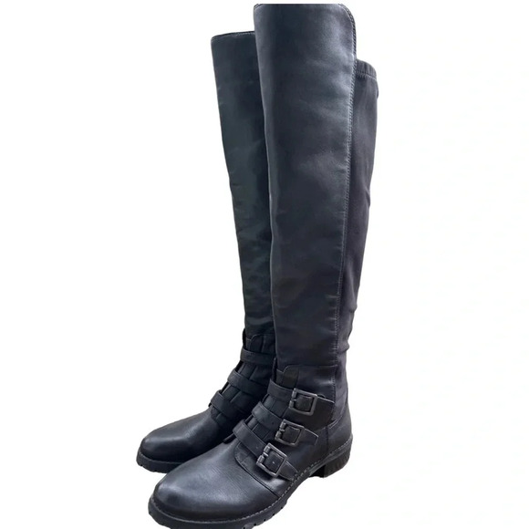 Vince Camuto Shoes - Black Vince Camuto black moto boots in great condition. Size 7.5